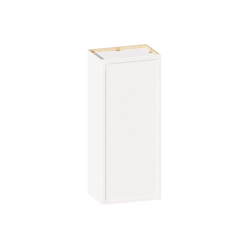 W1842 RTA Slim Dove White Shaker 1 Door 2 Adjustable Shelves 18