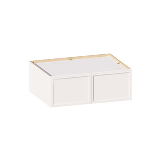 Slim Dove White - 33"W × 12"H Deep (24") Wall Bridge Cabinet