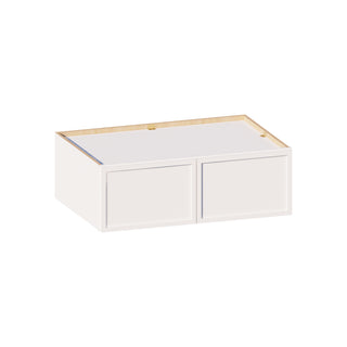 Slim Dove White - 36"W × 12"H Deep (24") Wall Bridge Cabinet