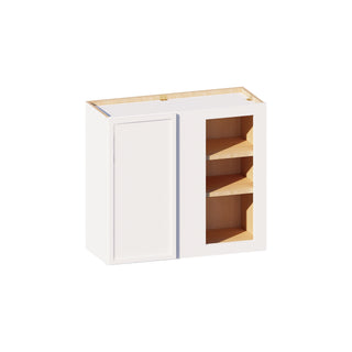 Slim Dove White - 27"W × 30"H Blind Corner Wall Cabinet