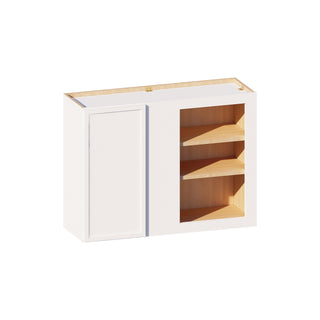 Slim Dove White - 27"W × 36"H Blind Corner Wall Cabinet