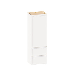 Slim Dove White - 18"W × 54"H Drawer Wall Cabinet