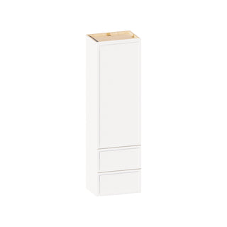 Slim Dove White - 18"W × 60"H Drawer Wall Cabinet