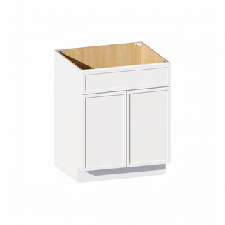 Slim Dove White - 27"W Vanity Sink Base Cabinet