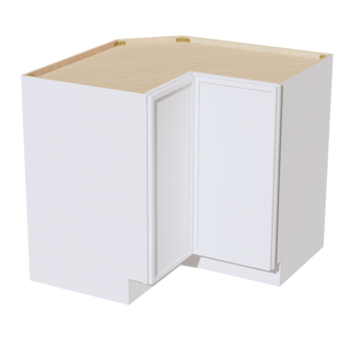 SF-LSB33: Frost White Slim Shaker 33" 2 Doors Lazy Susan Corner Base Cabinet