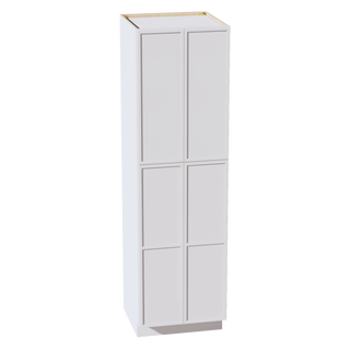 SF-TP2484: Frost White Slim Shaker 24"W x 84"H x 24"D 5 Door & 5 Shelves Tall Shelf Pantry Cabinets