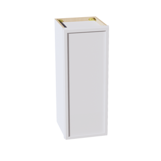 SF-W1230:: Frost White Slim Shaker 12"W x 30"H 1 Door & 2 Shelves Standard Wall Cabinet