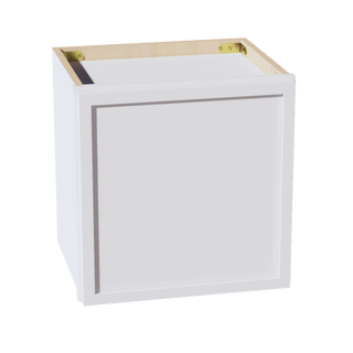 SF-W1515: Frost White Slim Shaker 15"W x 15"H 1 Door Standard Wall Bridge Cabinet