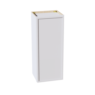 SF-W1536: Frost White Slim Shaker 15"W x 36"H 1 Door & 2 Shelves Standard Wall Cabinet