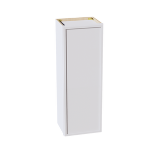 SF-W1542: Frost White Slim Shaker 15"W x 42"H 1 Door & 3 Shelves Standard Wall Cabinet