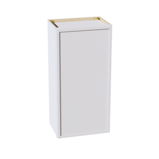 SF-W1836: Frost White Slim Shaker 18"W x 36"H 1 Door & 2 Shelves Standard Wall Cabinet