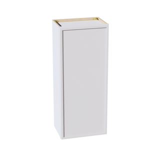 SF-W1842: Frost White Slim Shaker 18"W x 42"H 1 Door & 3 Shelves Standard Wall Cabinet