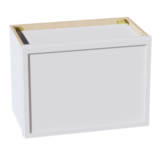 SF-W2115: Frost White Slim Shaker 21"W x 15"H 1 Door Standard Wall Bridge Cabinet