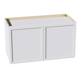 SF-W2715: Frost White Slim Shaker 27"W x 15"H 2 Doors Standard Wall Bridge Cabinet