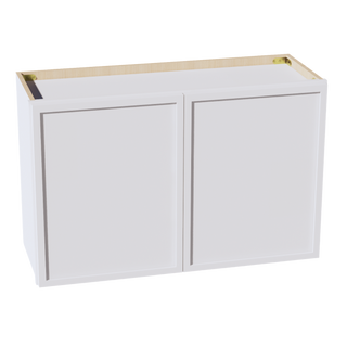 SF-W3321: Frost White Slim Shaker 33"W x 21"H 2 Doors Standard Wall Bridge Cabinet