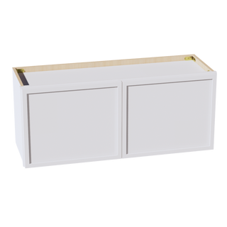 SF-W3615: Frost White Slim Shaker 36"W x 15"H 2 Doors Standard Wall Bridge Cabinet