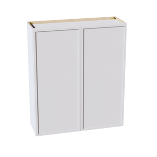 SF-W3642: Frost White Slim Shaker 36"W x 42"H 2 Doors & 3 Shelves Standard Wall Cabinet