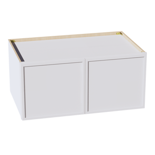 SF-W391824: Frost White Slim Shaker 39"W x 18"H x 24"D 2 Doors Standard Bridge Wall Cabinet