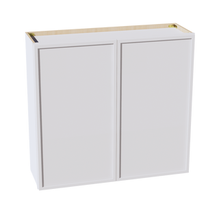 SF-W3936: Frost White Slim Shaker 39"W x 36"H 2 Doors & 2 Shelves Standard Wall Cabinet