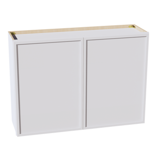 SF-W4230: Frost White Slim Shaker 42"W x 30"H 2 Doors & 2 Shelves Standard Wall Cabinet