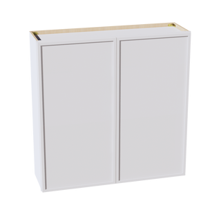 SF-W4242: Frost White Slim Shaker 42"W x 42"H 2 Doors & 3 Shelves Standard Wall Cabinet