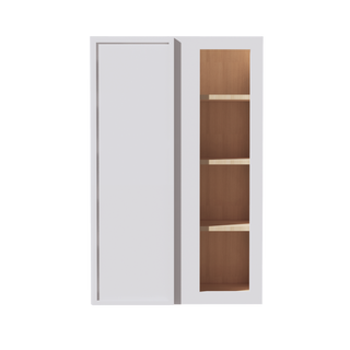 SF-WBC2742: Frost White Slim Shaker 27"W x 42"H 1 Door & 2 Shelves Wall Blind Corner Cabinets