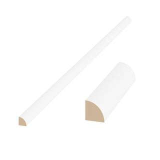 High-Glossy White - 3/4"W × 96"L Quarter Round Shoe Molding