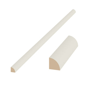 Matte Ivory - 3/4"W × 96"L Quarter Round Shoe Molding
