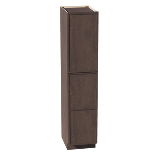 SM-TP1884: Mocha Brown Slim Shaker 18"W x 84"H x 24"D 2 Doors & 5 Shelves Tall Shelf Pantry Cabinets