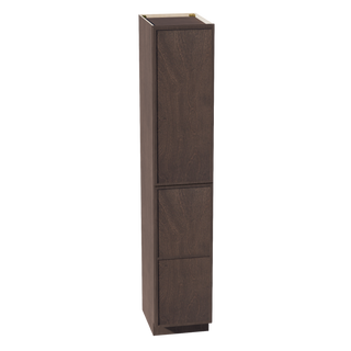 SM-TP1896: Mocha Brown Slim Shaker 18"W x 96"H x 24"D 2 Doors & 6 Shelves Tall Shelf Pantry Cabinets