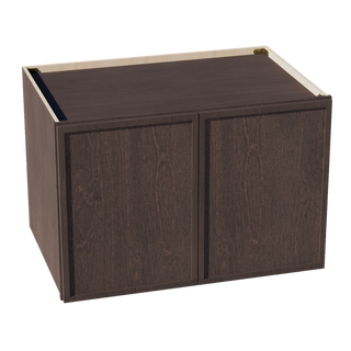 SM-W362424: Mocha Brown Slim Shaker 36"W x 24"H x 24"D 2 Doors & 1 Shelf Standard Bridge Wall Cabinet