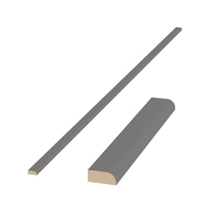 High-Glossy Gray - 5/8"W × 96"L Scribe Molding