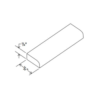 Classic White - 3/4"W × 96"L Scribe Molding