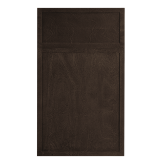 SM-W391224: Mocha Brown Slim Shaker 39"W x 12"H x 24"D 2 Doors Standard Bridge Wall Cabinet