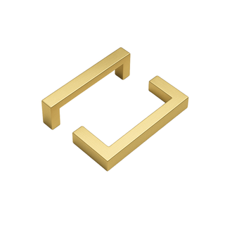Square Pull - BRUSHED GOLD - 96mm