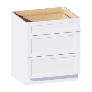 Classic White - 30"W Drawer Base Cabinet
