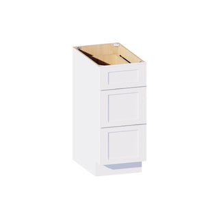Classic White - 15"W Vanity Drawer Base Cabinet