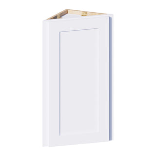 Classic White - 12"W × 30"H Angled-End Wall Cabinet