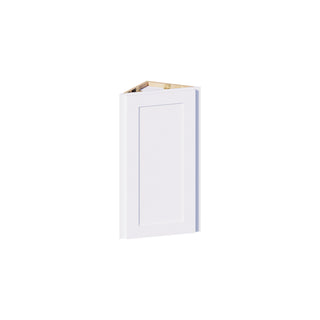 Classic White - 12"W × 30"H Angled-End Wall Cabinet