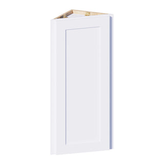 Classic White - 12"W × 36"H Angled-End Wall Cabinet