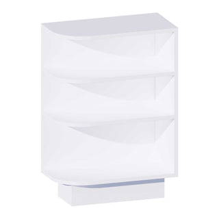 Classic White - 12"W Open Shelf Base End Cabinet