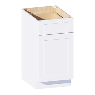 Classic White - 18"W Trash Pull-Out Base Cabinet