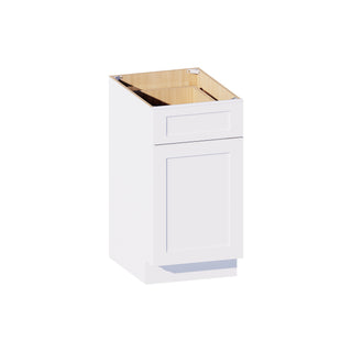 Classic White - 18"W Trash Pull-Out Base Cabinet