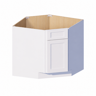 Classic White - 36"W Corner Sink Base Cabinet