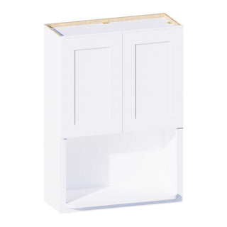 Classic White - 30"W × 42"H Microwave Wall Cabinet
