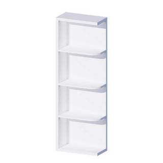 Classic White - 6"W × 36"H Open Shelf Wall End Cabinet