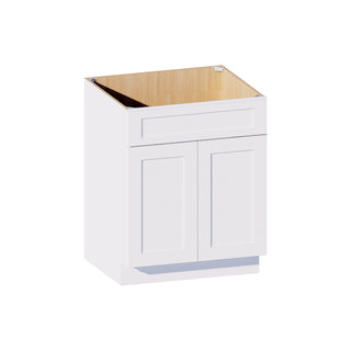 Classic White - 27"W Sink Base Cabinet