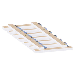 Classic White - 30"W × 1/2"H Glass Holder