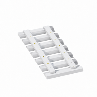 Classic White - 30"W × 1/2"H Glass Holder