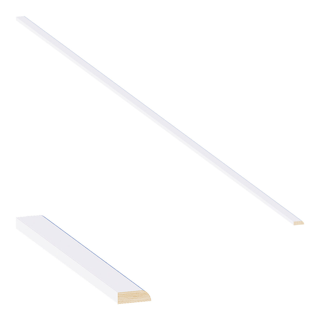 Classic White Scribe Molding 3/4